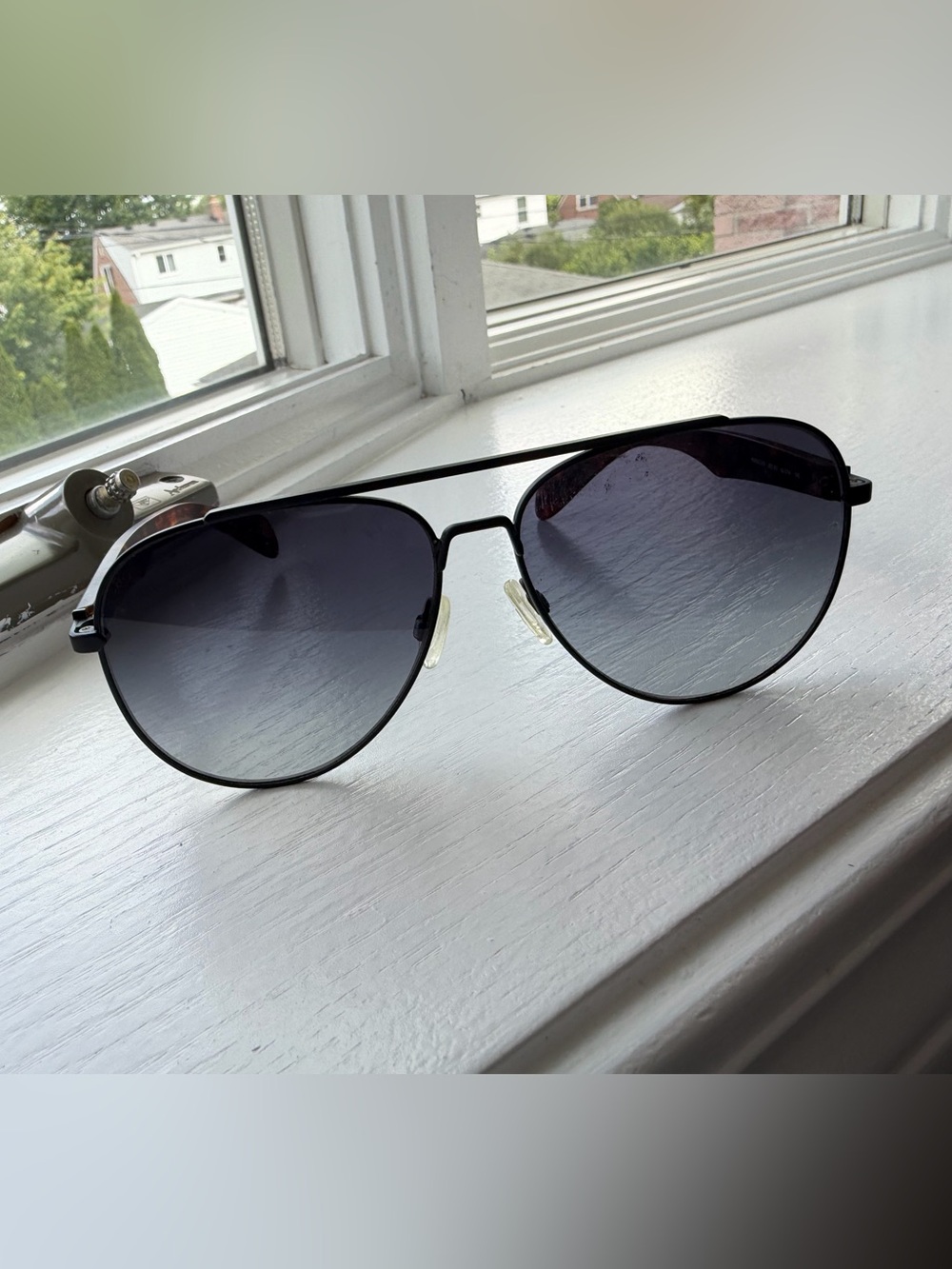 Rag & Bone Aviator Sunglasses Black Frame Tortoise Arms